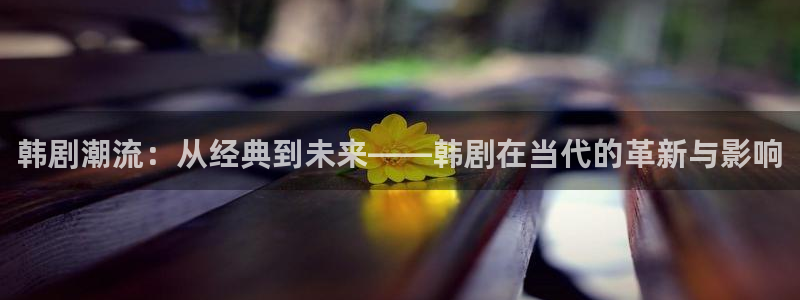 天龙影院观看：韩剧潮流：从经典到未来——韩剧在当代的革新与影响